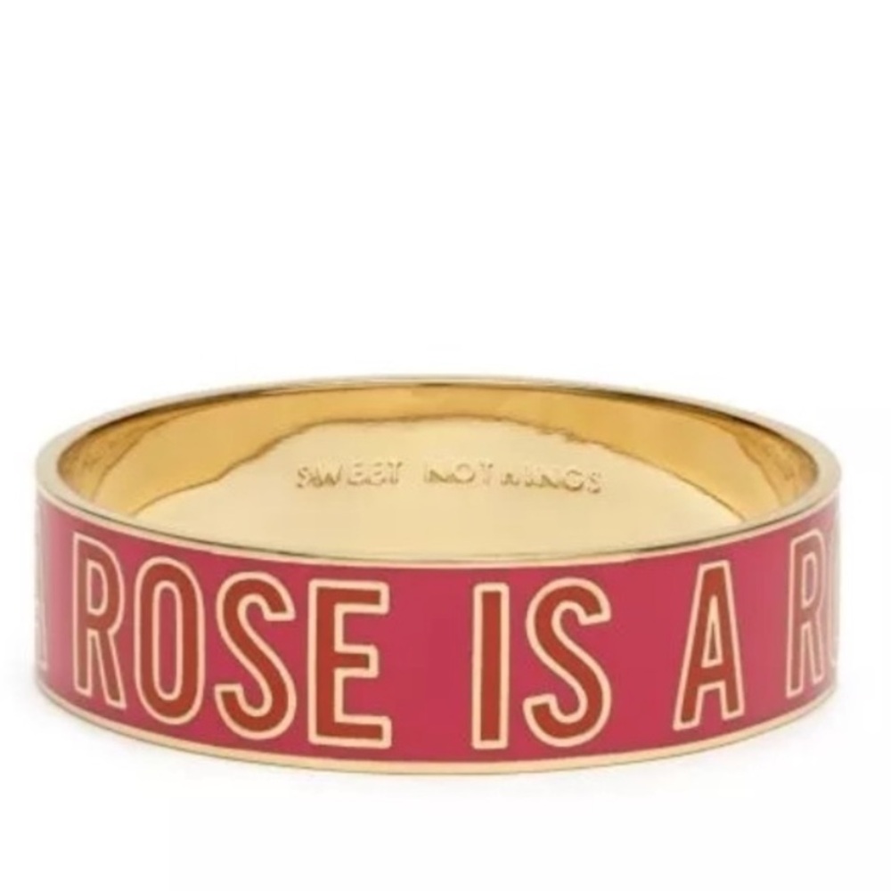 Kate Spade A Rose Is A Rose Bangle Bracelet Rare - Picture 2 of 6